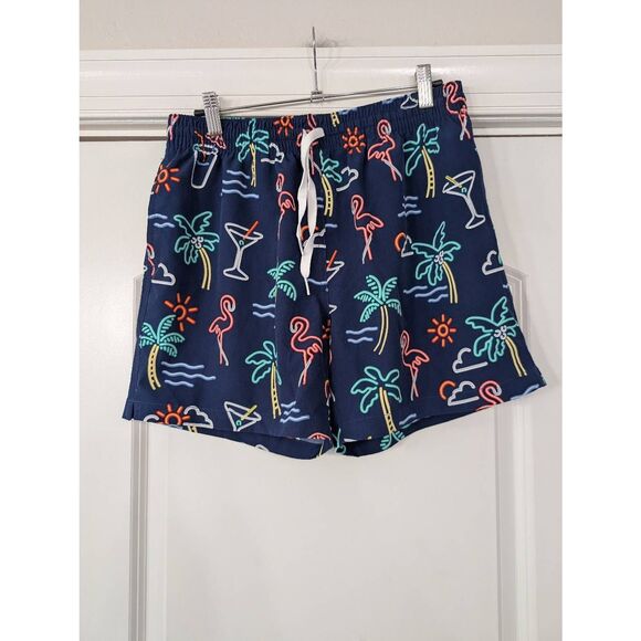Chubbies The Neon Lights 5.5"‎ Inseam Stretch Swim Trunks men's medium flamingo - Picture 2 of 7
